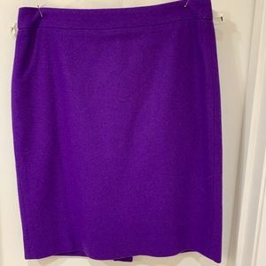 j.crew “The Pencil Skirt”; deep purple; size 2